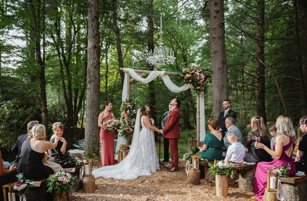 Magnolia Streamside Resort Pocono Wedding Michele and Scott